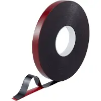Toolcraft 93038c185 93038c185 Dobbeltsidet tape Rød/sort (L x B) 30 m x 20 mm 1 stk