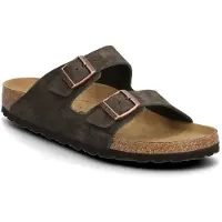 Birkenstock Damen Arizona Suede Leather Mocha Narrow-Schuhgröße 42
