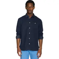 KnowledgeCotton Apparel Hemd Knowledge Cotton Apparel Men Regular Fit Corduroy Shirt Total Eclipse-S
