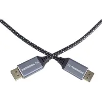 PremiumCord DisplayPort 1.4 pÅípojný kabel, kovové a zlacené konektory