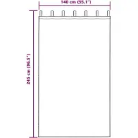vidaXL Verdunkelungsvorhänge 2 pcs Dunkelblau 140 x 245 cm Samt
