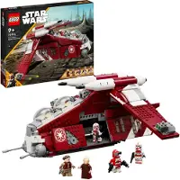LEGO 75354 Star Wars Gunship der Coruscant-Wachen, The Clone Wars-Set mit baubarem Fahrzeug-Spielzeug und 5 Charakter-Minifiguren inkl. Kanzler Palpatine und Commander Fox
