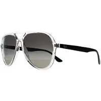 Ray-Ban RB 4376 Unisex-Sonnenbrille Vollrand Pilot Kunststoff-Gestell, Transparent