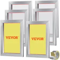 Vevor 6 Stk. Aluminiumlegierung Siebrahmen Siebdruckpresse 25,4 x 35,6 cm