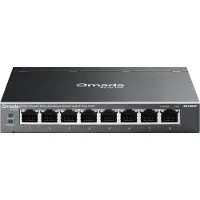 TP-LINK Omada ES208GP, Managed, L2, Gigabit Ethernet (10/100/1000), Power over Ethernet (PoE), Rack-Einbau, DIN rail