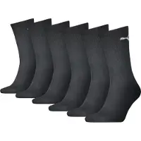 Puma Socken "UNISEX CREW SOCK 6P ECOM" 6 Paar, Cat-Logo, Frottee-Sohle, Ripp-Bündchen