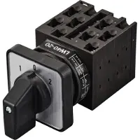 TRU COMPONENTS TC-LW40-20 D404/4A48I Nockenschalter 20 A 690 V 2 x 45 ° Schwarz