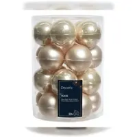 Ksd 20 Weihnachtskugeln Perlemaille 60 mm (wit)