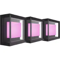 Philips Hue Econic Wandleuchte White & Color Schwarz modern 3er-Pack