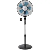 Orbegozo SF 0640, Haushalts-Lamellenlüfter, Schwarz, Flur, 40 cm, Tasten, Kabellos, 7,5 h
