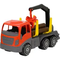 Plasto Holztransporter mit Greifer & Holz 45 cm