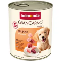 Animonda GranCarno Nassfutter mit Schweinefleisch und Pute für Welpen junge Hunde getreidefrei 24x800 g