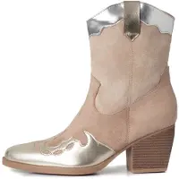 Smile Favorites Cowboylaarzen Goud Metallic Kort