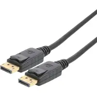 PremiumCord DisplayPort 2.0 pÅípojný kabel M/M, zlacené konektory