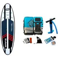 Safe Waterman Travel 9´6´´ Aufblasbares Paddle-surf-set