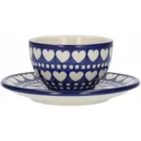 Bunzlau Castle Tasse und Untertasse Blue Valentine (170 ml)