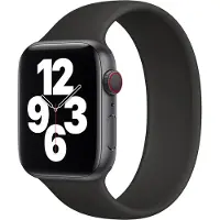 Apple Silikon Solo Loop für Watch | 38/40/41/42 mm - Größe 3 - Schwarz