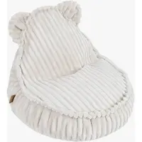 Meowbaby Churros Sitzsack Teddy, Cotton Candy White