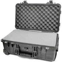 Peli 1510 Koffer Schaumstoff Schwarz