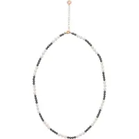 NAEMI Women Necklace in Silver White Black | Gr.: onesize