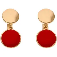 Faina Women Drop Earrings in Rose Gold Red | Gr.: onesize