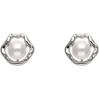 Faina Women Drop Earrings in Silver White | Gr.: onesize
