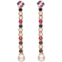 NAEMI Women Earrings in Rose Gold Multicolor | Gr.: onesize