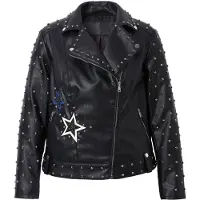 Angel of Style Lederjacke in schwarz | Gr.: 46