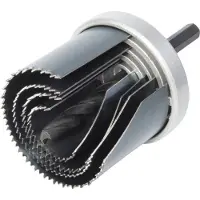 Wolfcraft Standard-Lochsägen Set 25, 35, 43, 53 mm Sechskant GLO761041413