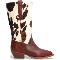 Alpe für Damen. 554674 Braune Westernstiefel aus Leder (37), 3 bis 5 cm, Keine, Lässig