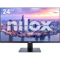Nilox MONITOR 24" NXMM24FHD112 LED FULLHD IPS 100HZ HDMI/DP SQUARE·, 60,5 cm (23.8"), 1920 x 1080 Pixel, Full HD, LED, 1 ms, Schwarz