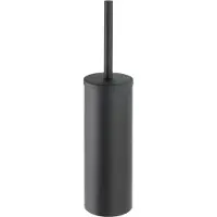 Wenko WC-Garnitur Bosio geschlossen Edelstahl Black matt, rostfrei Wenko Matt, Einsatz: Schwarz