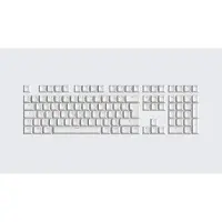 Wooting PBT Keycaps - US (ANSI) & UK (ISO) - Just White - Keycaps - Amerikansk engelsk - Hvid