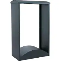 Mendler Brennholzlager MCW-P77, Kamin-/Feuerholzregal Holzlager Holzunterstand Outdoor Metall 160x98x50cm grün