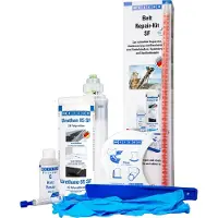 Weicon Belt Repair Kit SF, schnellhärtende Polyurea Reparatur- und Beschichtungsmasse für Oberflächen aus Gummi, Arbeitspackung, 0,59 kg