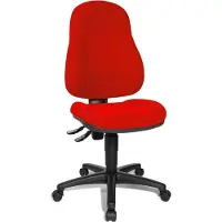 Topstar Bürostuhl Wellpoint 10, 8050 BC1 Stoff rot, Gestell schwarz