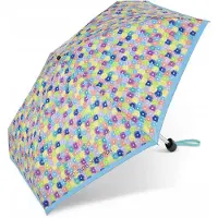 Benetton Ultra Mini Flat Manuell Taschenschirm in blooming dots blue | Gr.: onesize