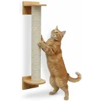 Eyepower 66 cm Wandkratzbaum für Katzen - Kratzstamm Wandmontage - Kratzsäule Sisalstamm