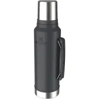 Stanley The Legendary Classic Bottle 2.0 1.5QT, Black 10-11347-121 Thermosflasche mit Deckel und Becher, 1.4 L