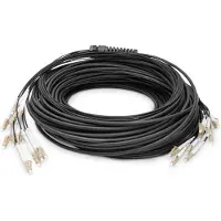 Digitus Vorkonfektionierte Glasfaser Universal Breakout Kabel, Multimode OM4, 12 Fasern, LC/UPC - LC/UPC