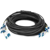 Digitus Vorkonfektionierte Glasfaser Universal Breakout Kabel, Singlemode OS2, 12 Fasern, LC/UPC - LC/UPC, 100 m, U-DQ(ZN) BH, OS2, LC, LC
