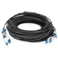 Digitus Vorkonfektionierte Glasfaser Universal Breakout Kabel, Singlemode OS2, 8 Fasern, LC/UPC - LC/UPC, 50 m, U-DQ(ZN) BH, OS2, LC, LC