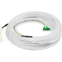 Digitus FTTH Drop Kabel, Singlemode, 4 Fasern, 4 LC/APC, 50 m, 50 m, LC/APC, G.657.A2, 4x LC