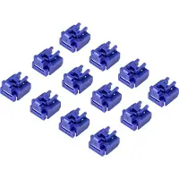 Renkforce RJ45 LAN Port Schloss RF-4695228 12er Set Blau RF-4695228