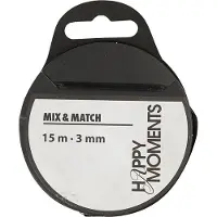 Creativ Company Satinband Schwarz, 15m
