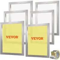 Vevor 6 Stk. Aluminiumlegierung Siebrahmen Siebdruckpresse 50,8 x 61 cm, Siebdruckmaschine Zubehör 160 Mesh, Säureresistenz & nicht Verformbar für Kissenbezügen, Stoffen, Papier, Kopierpapier usw.