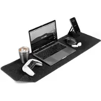 Deltahub Minimalistic Desk Pad -hiirimatto,, tummanharmaa