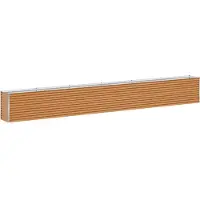 vidaXL Hochbeet Hellbraun 582 x 50 x 68 cm Verzinkter Stahl
