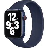 Apple Silikon Solo Loop für Watch | 44/45/46/49 mm - Größe 11 - Deep Navy
