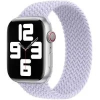 Apple Geflochtenes Solo Loop für das Watch | 44/45/46/49 mm - Größe 4 - Purple Fog